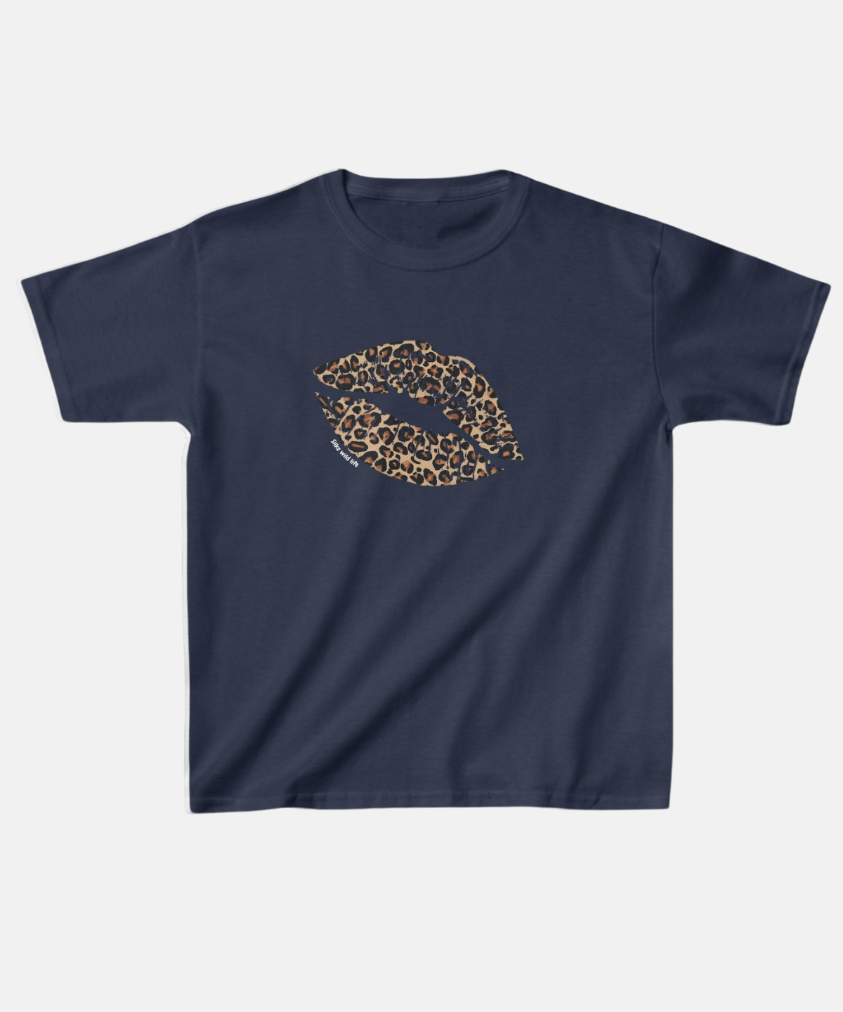 ''LEOPARD KISS'' BABY TEE