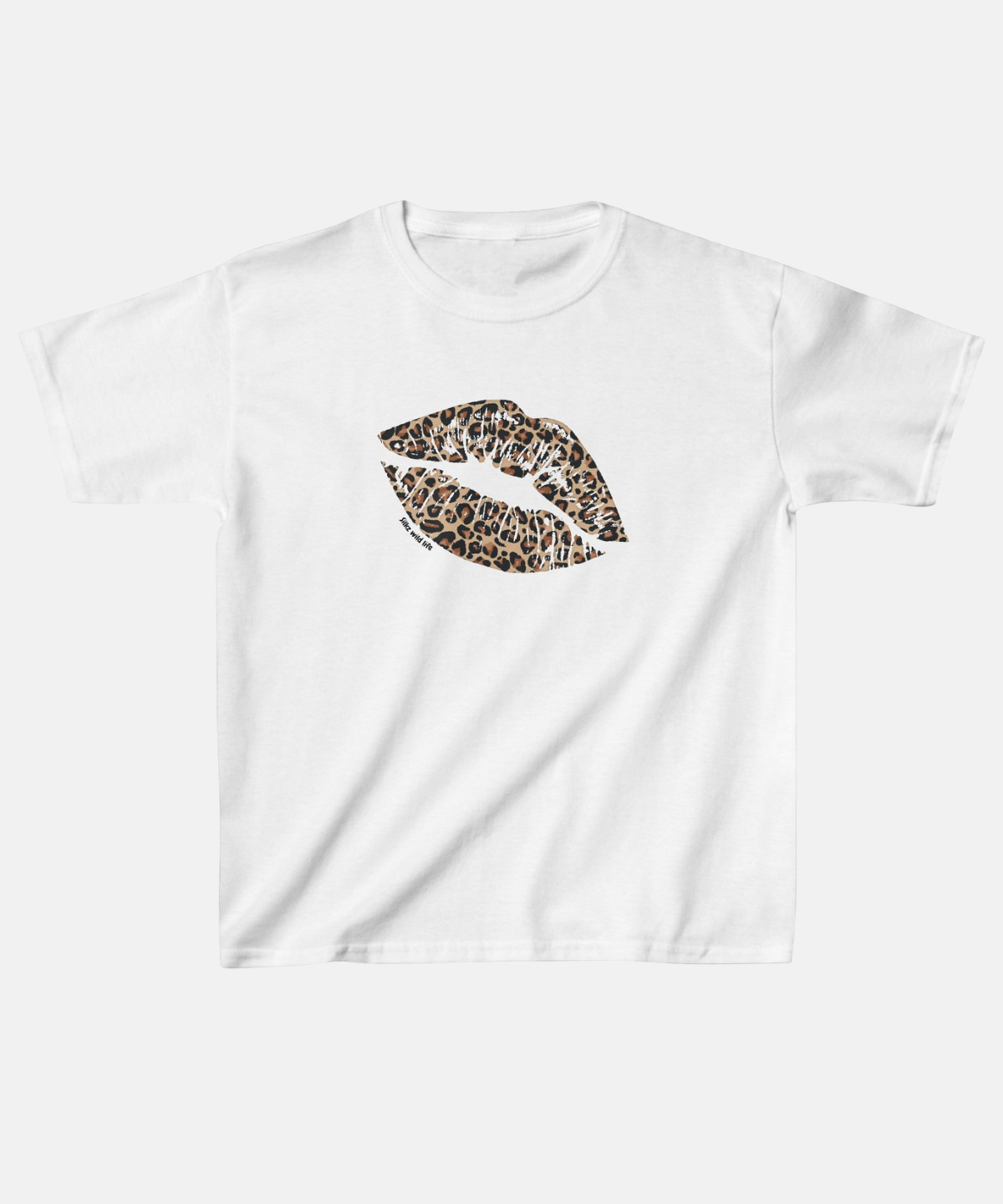 ''LEOPARD KISS'' BABY TEE