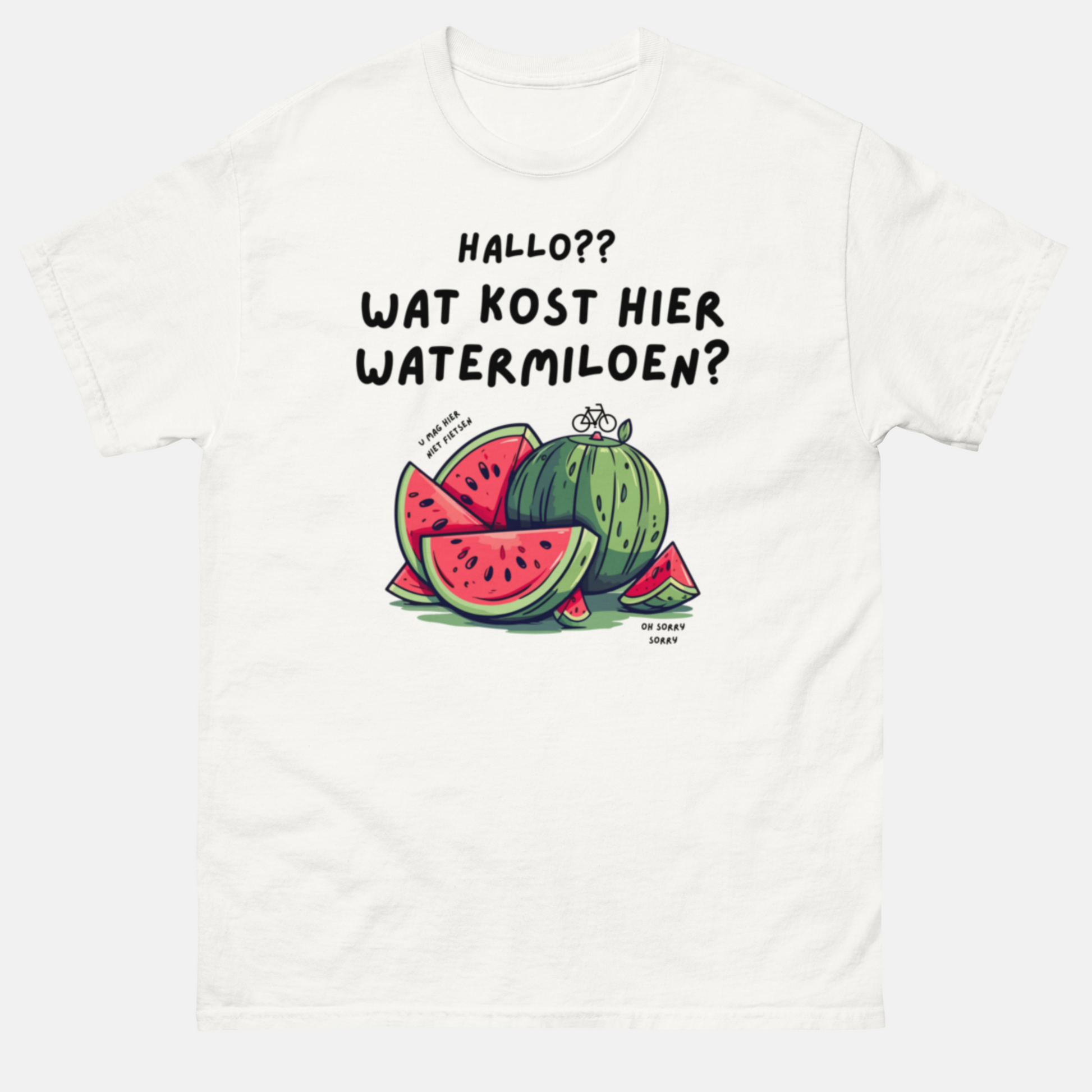 Watermeloen unisex t-shirt