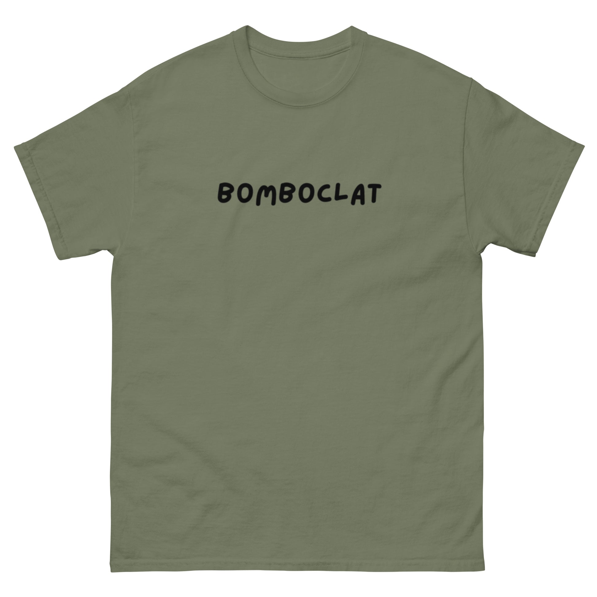 Groen bomboclat t-shirt van Silkz met zwarte tekst en korte mouwen voor casual stijl