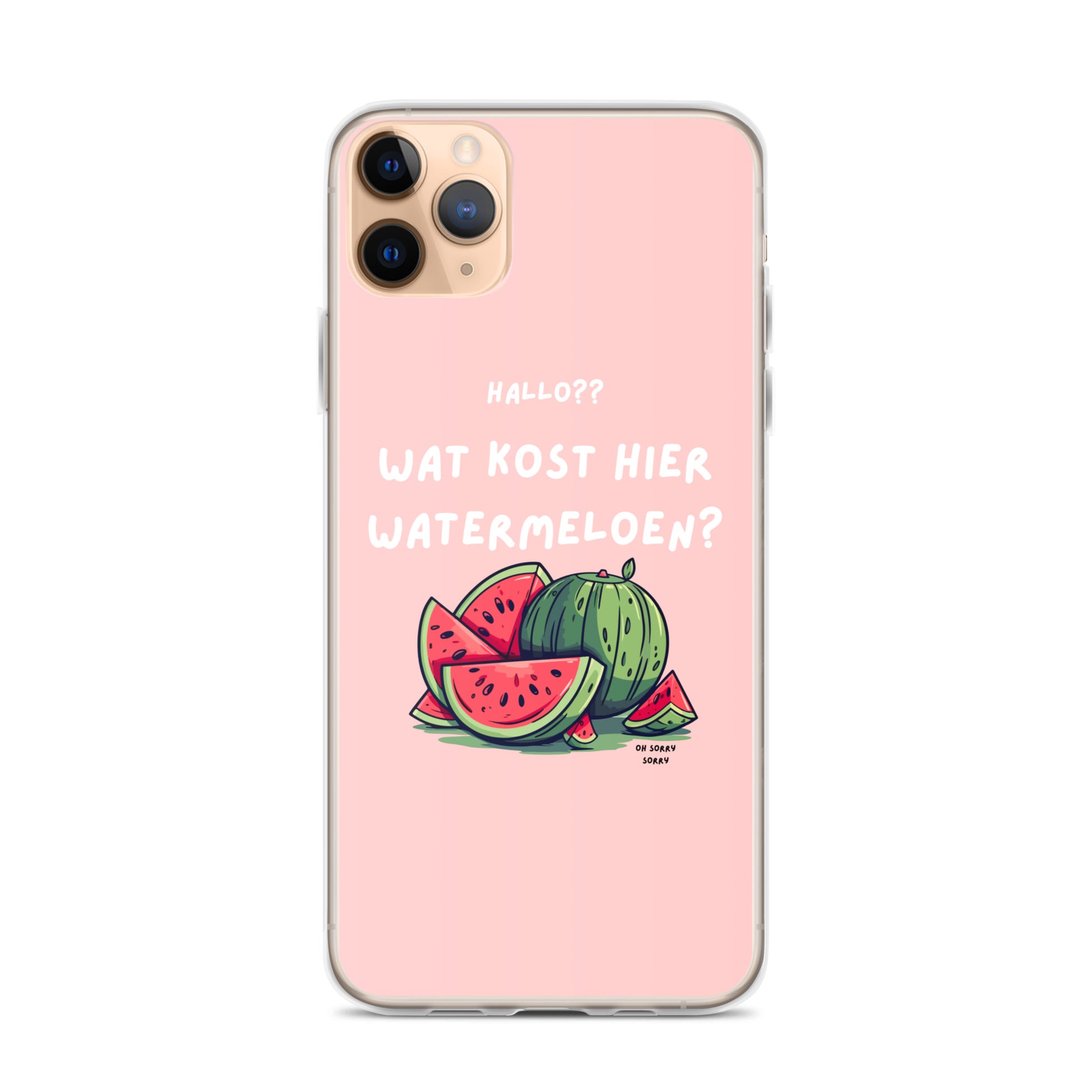 Wat kost hier watermeloen Iphone hoesje Roze