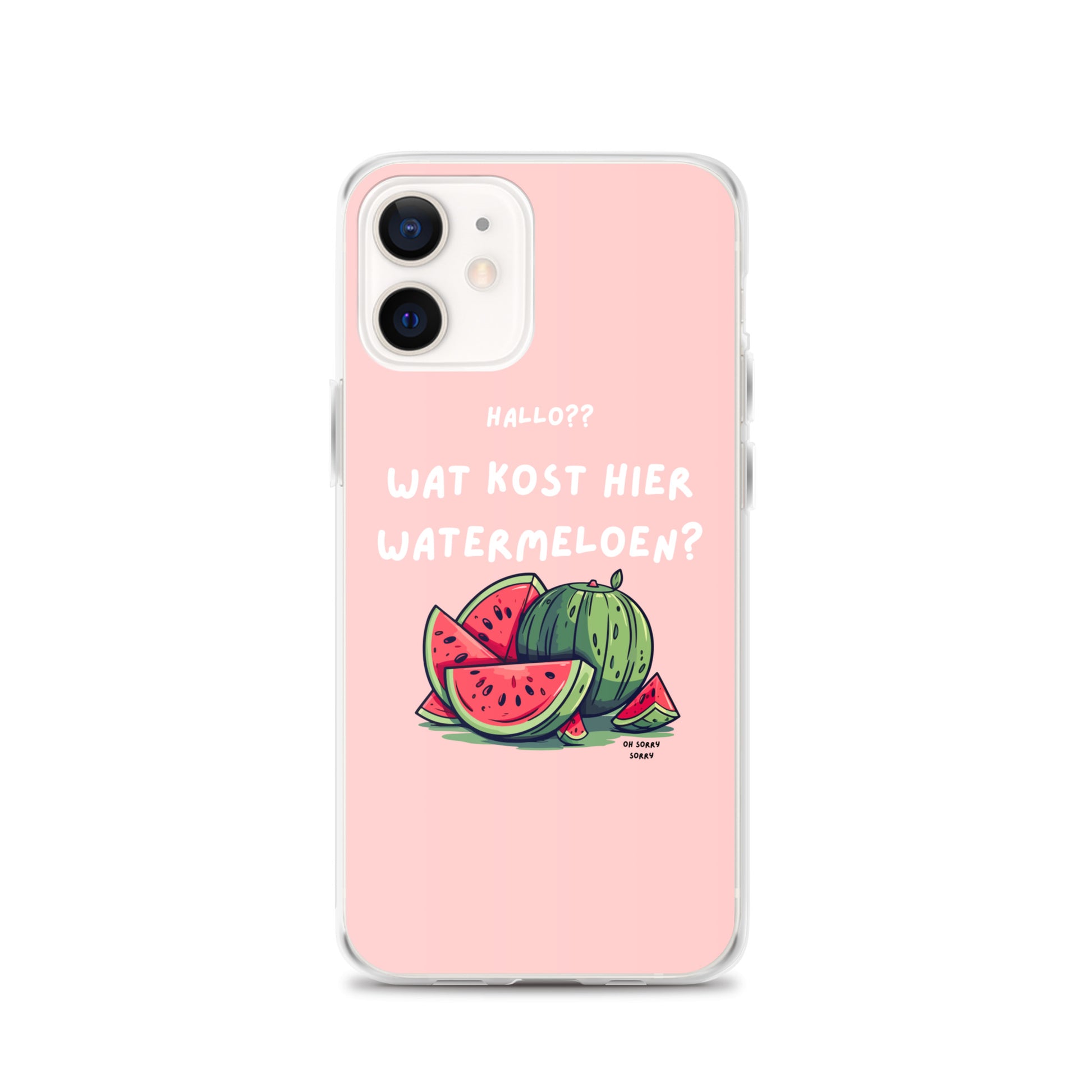Wat kost hier watermeloen Iphone hoesje Roze