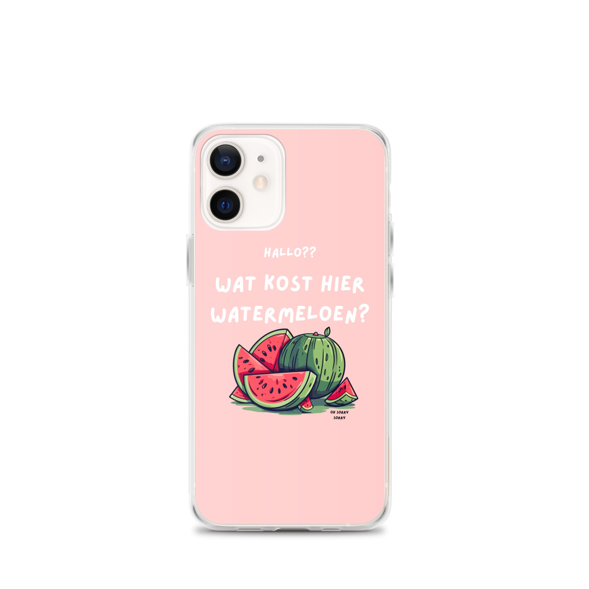 Wat kost hier watermeloen Iphone hoesje Roze