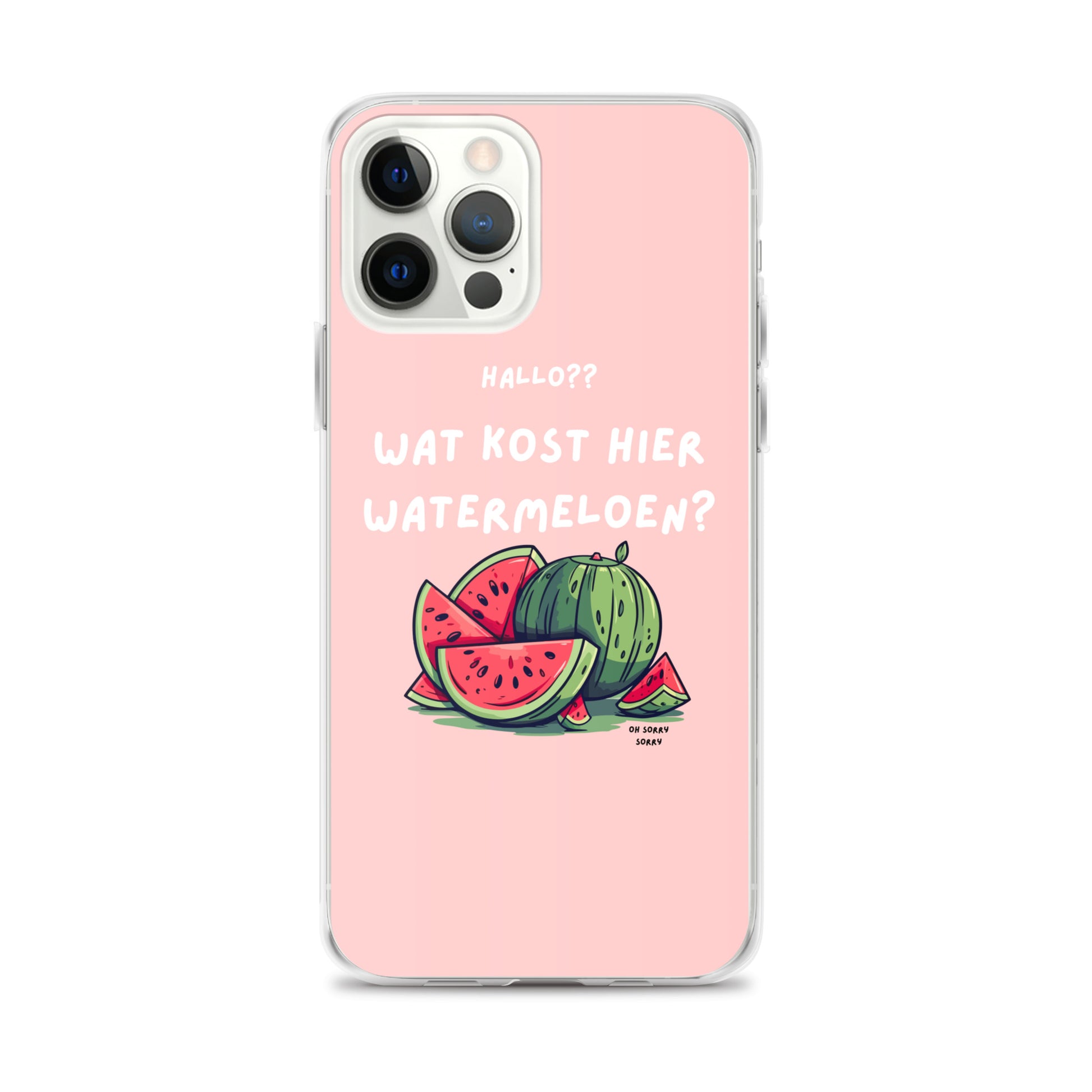 Wat kost hier watermeloen Iphone hoesje Roze