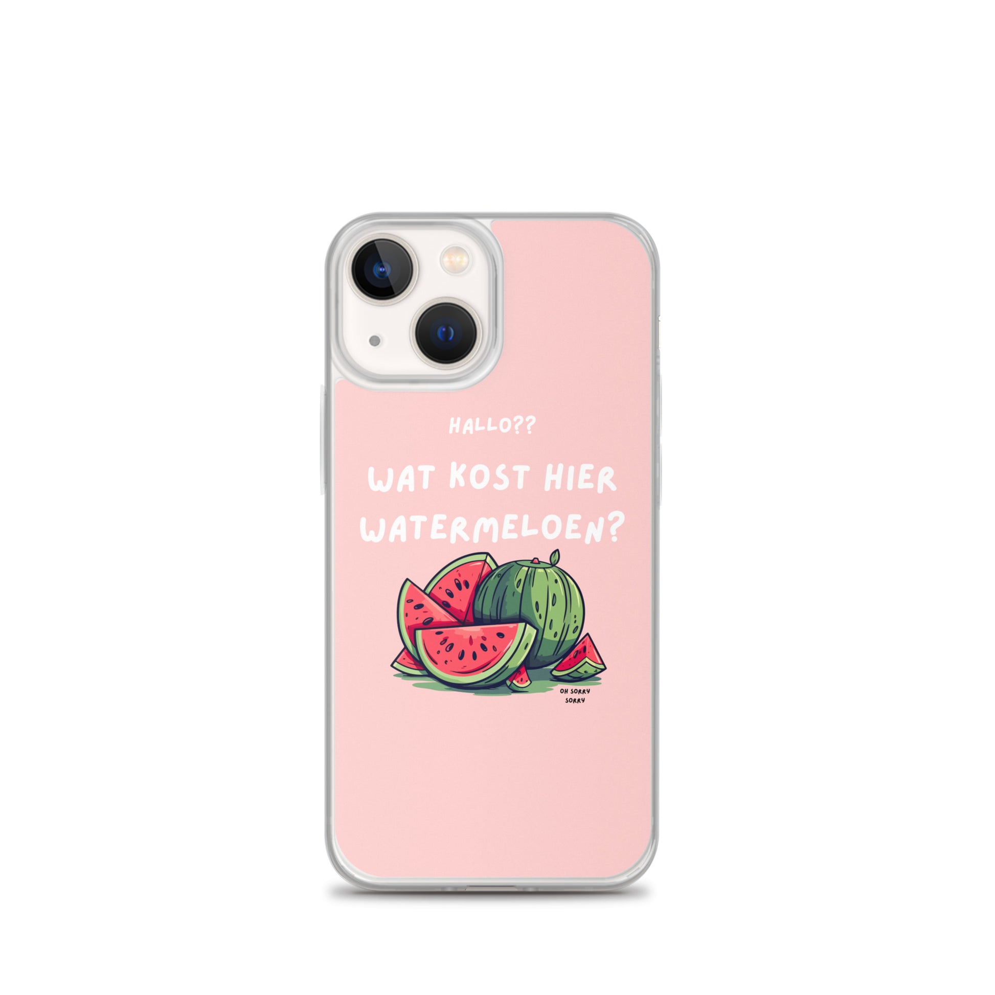 Wat kost hier watermeloen Iphone hoesje Roze