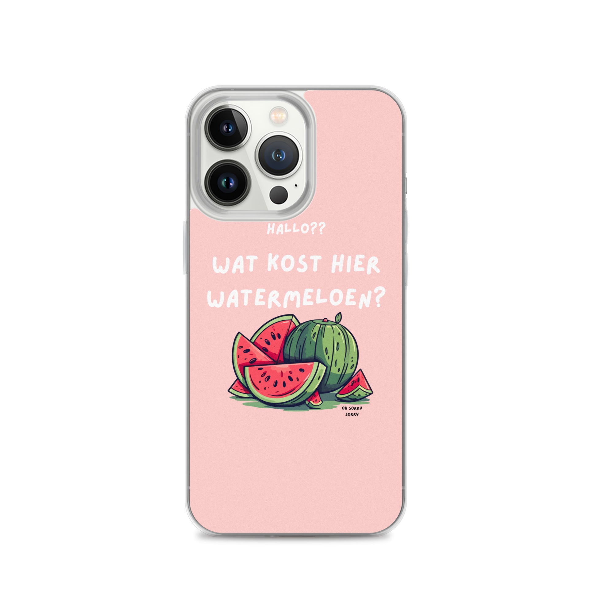 Wat kost hier watermeloen Iphone hoesje Roze