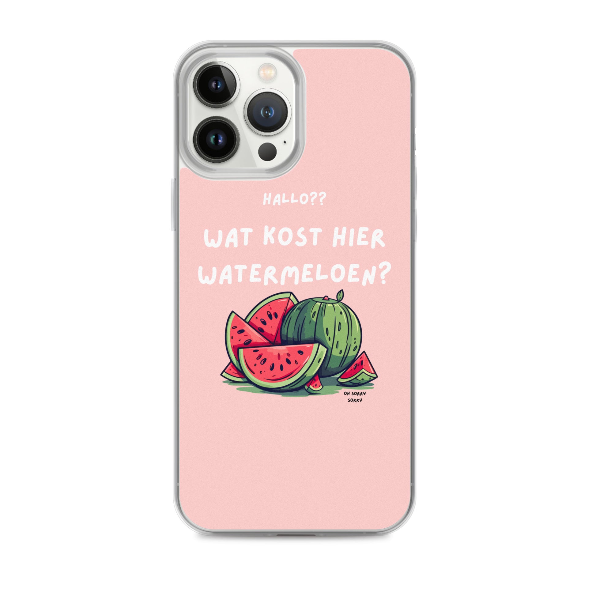 Wat kost hier watermeloen Iphone hoesje Roze