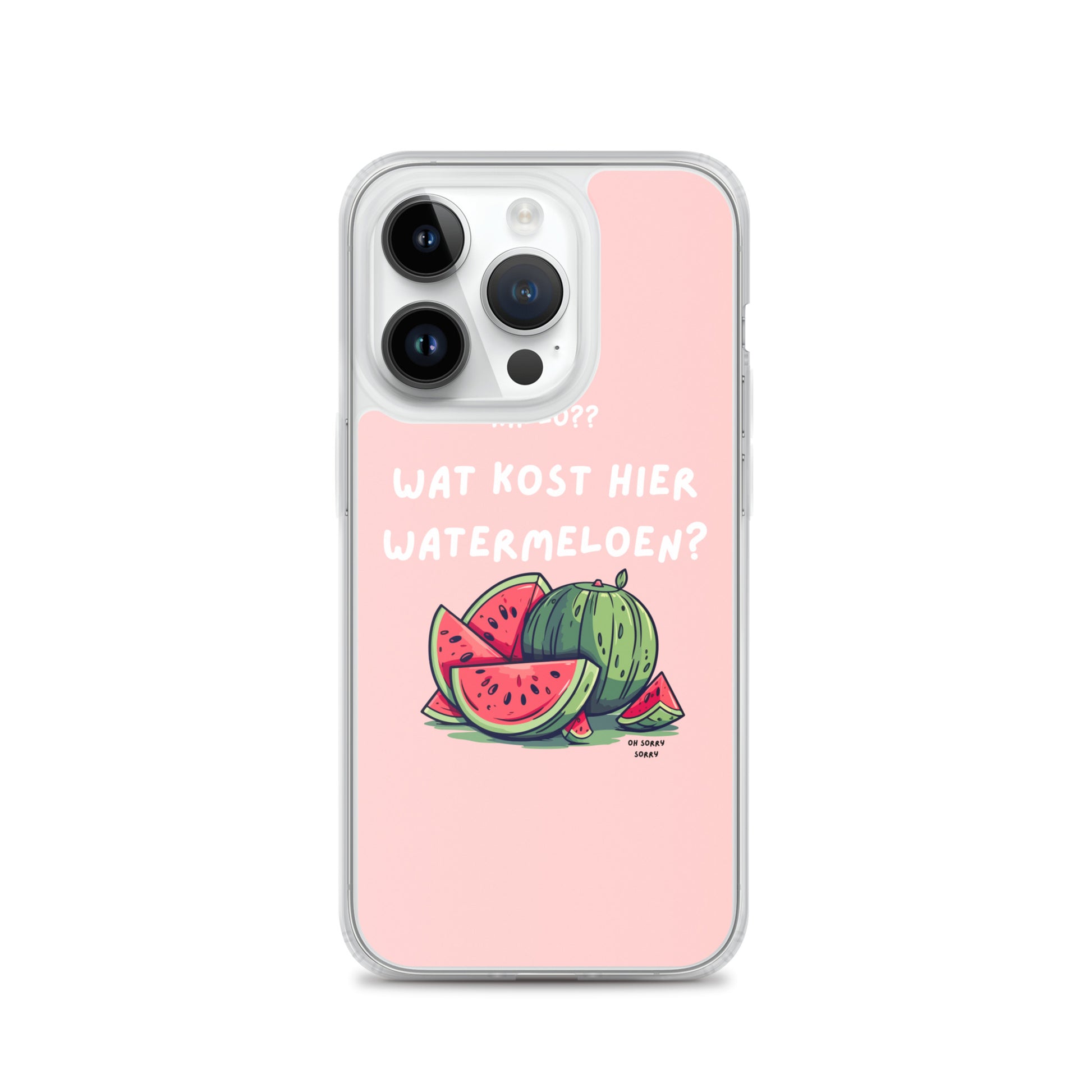 Wat kost hier watermeloen Iphone hoesje Roze