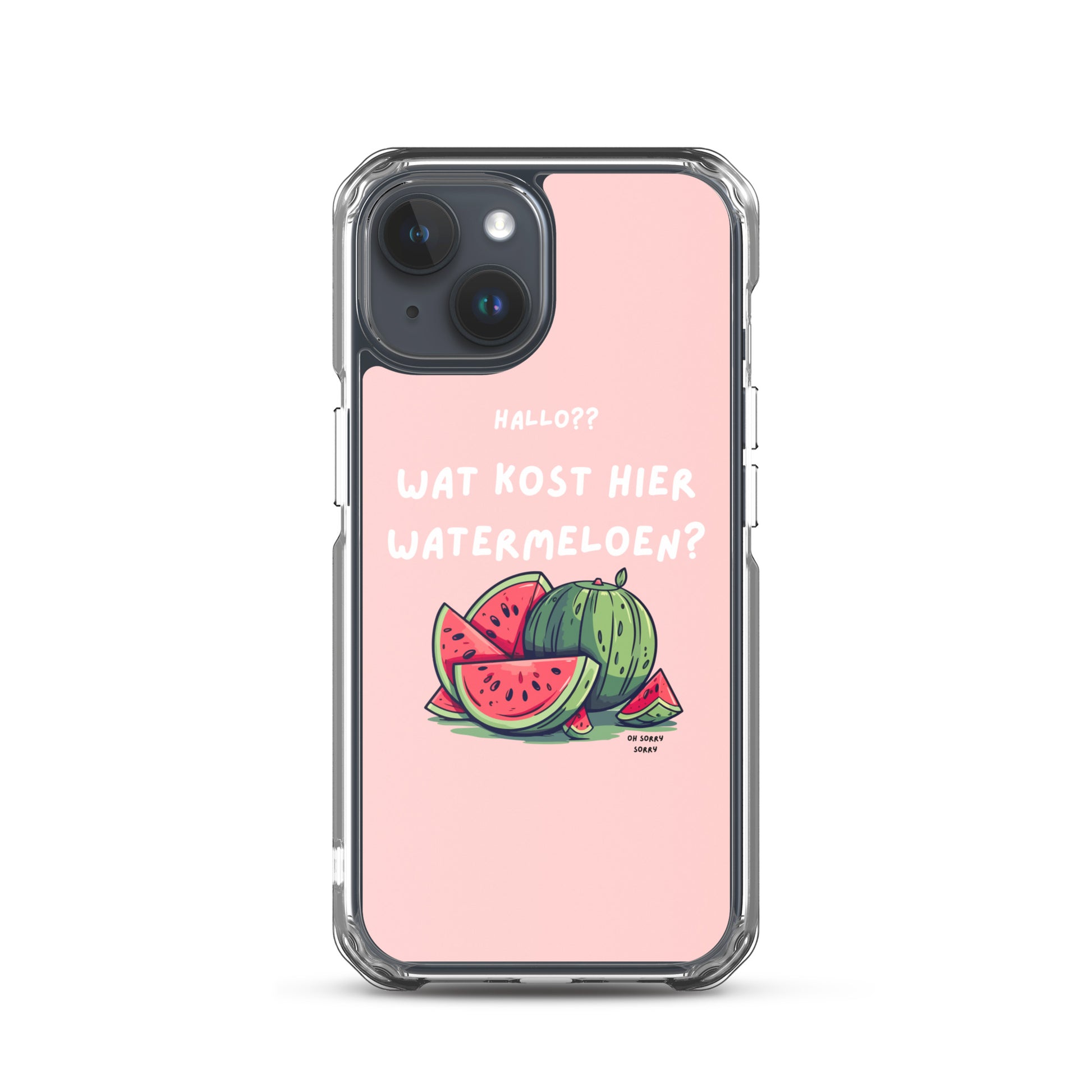 Wat kost hier watermeloen Iphone hoesje Roze
