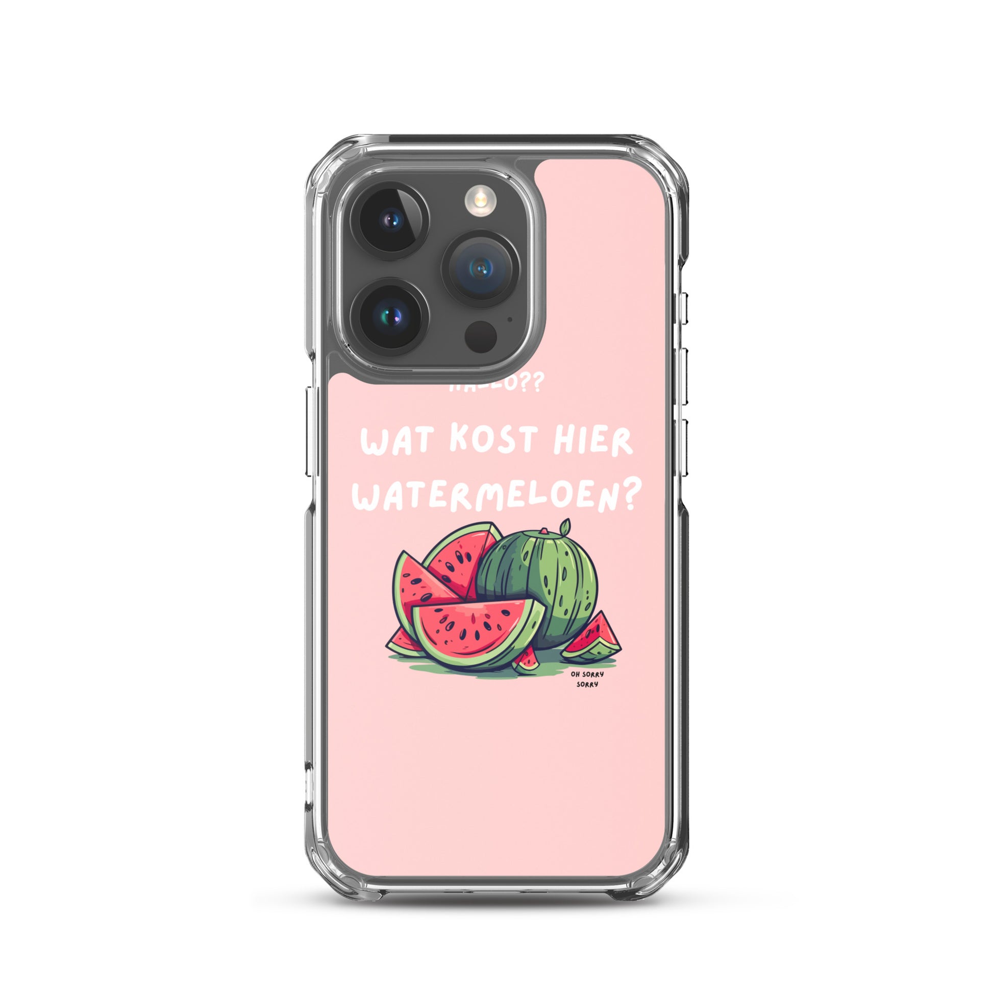 Wat kost hier watermeloen Iphone hoesje Roze