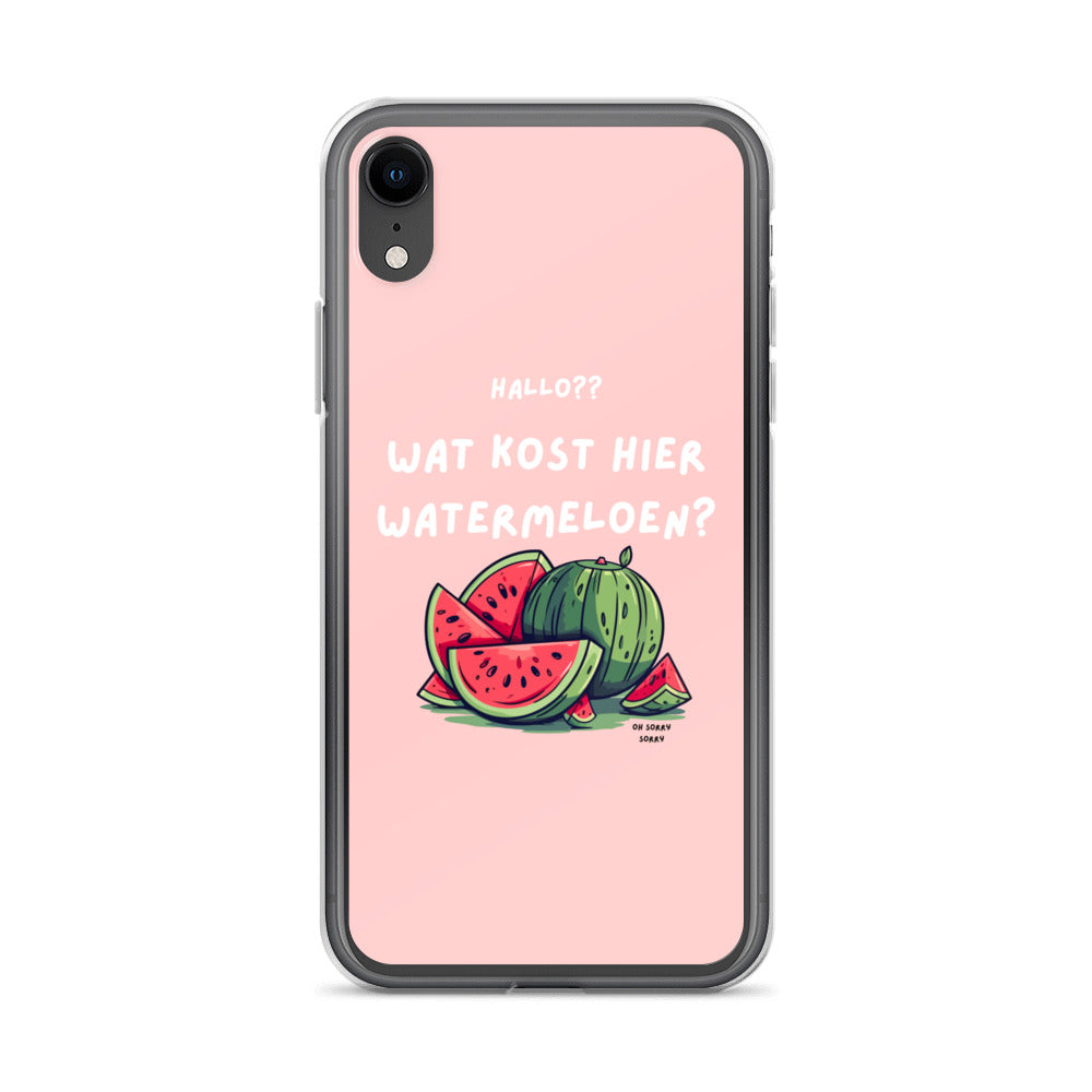 Wat kost hier watermeloen Iphone hoesje Roze