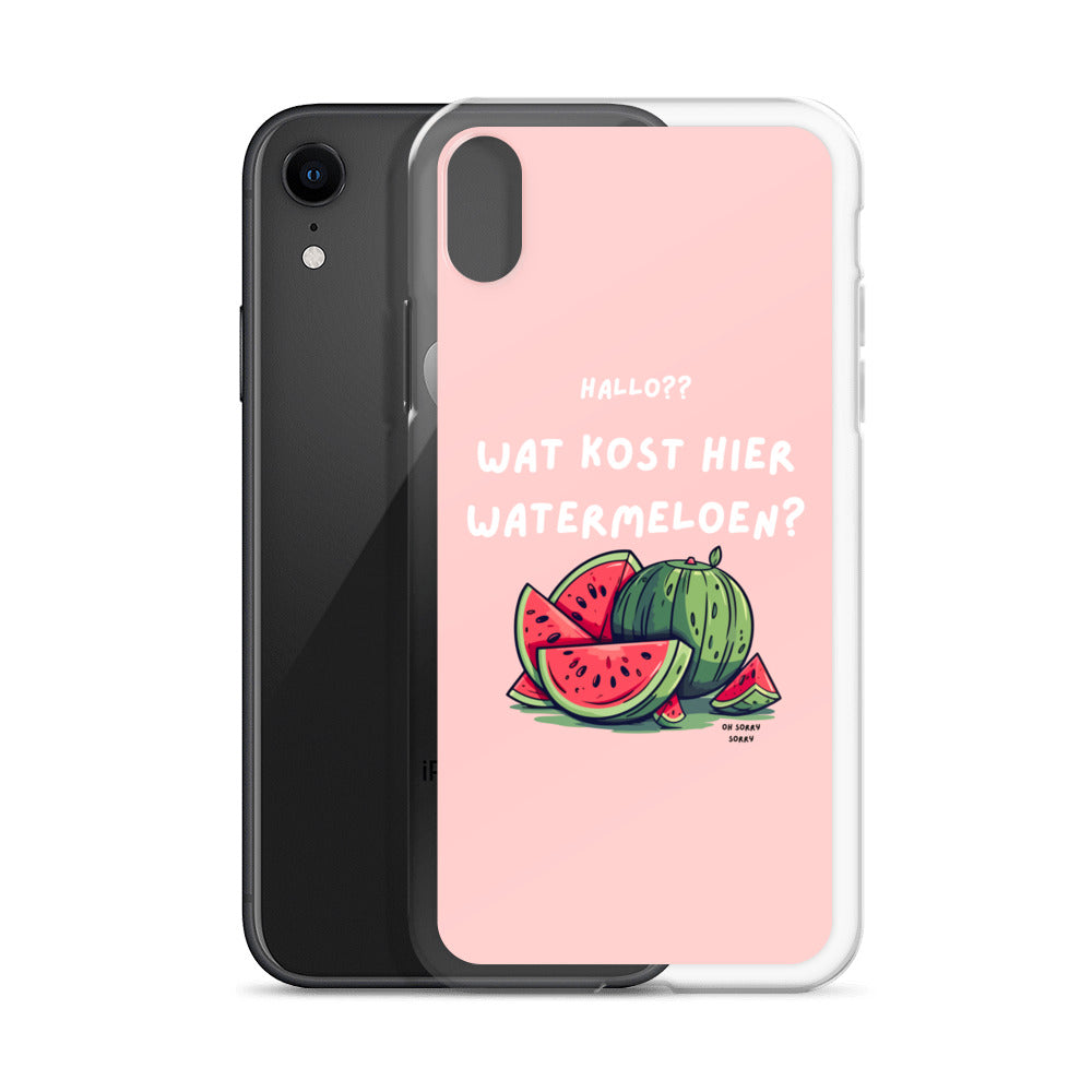 Wat kost hier watermeloen Iphone hoesje Roze