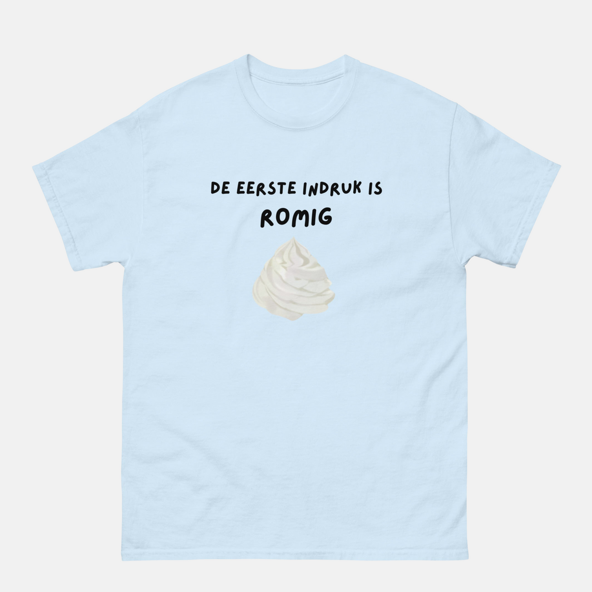 De eerste indruk is romig - T-shirt - Unisex