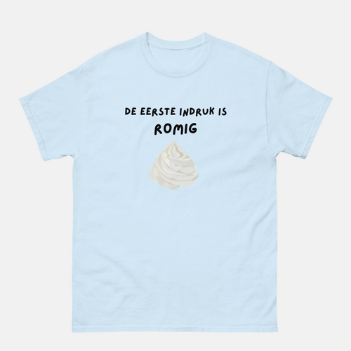 De eerste indruk is romig - T-shirt - Unisex