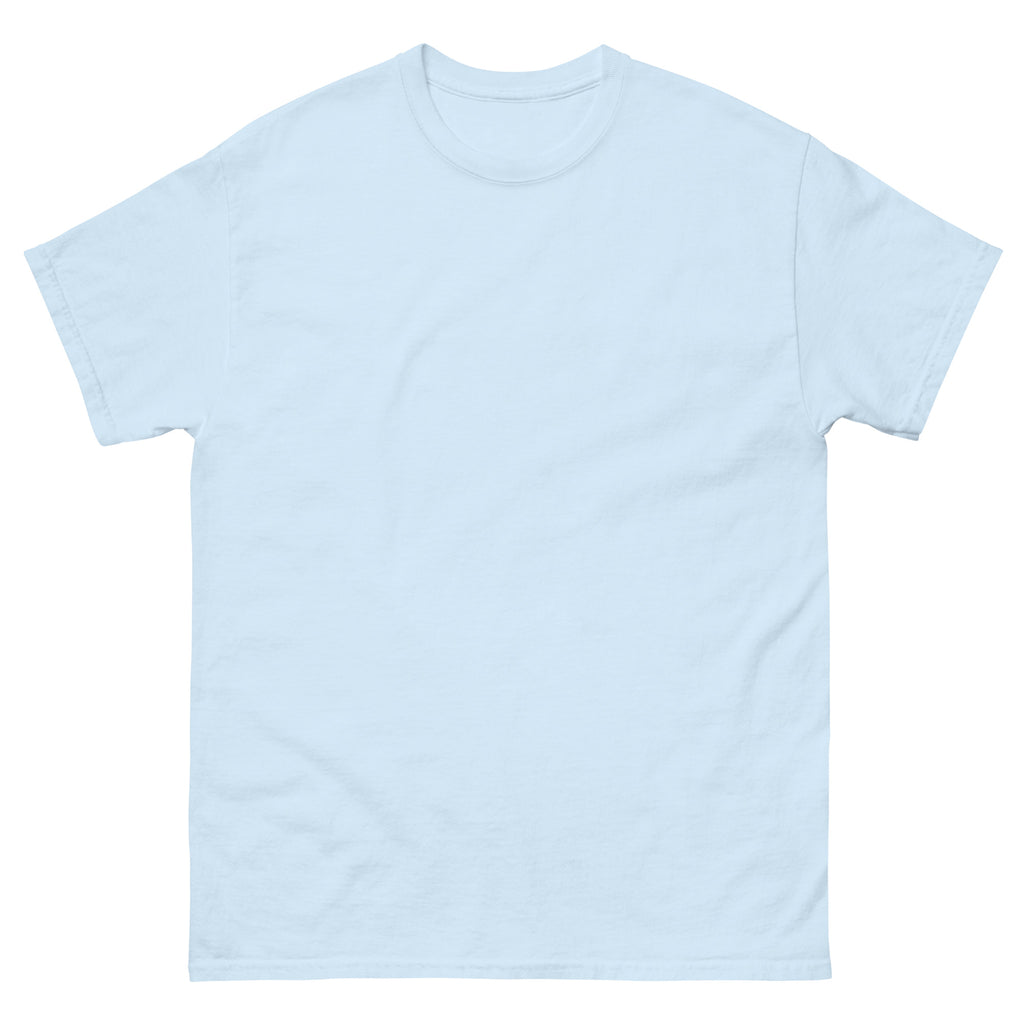 Lichtblauw basic toetjes t-shirt van SILKZ®STUDIOS met korte mouwen en ronde hals