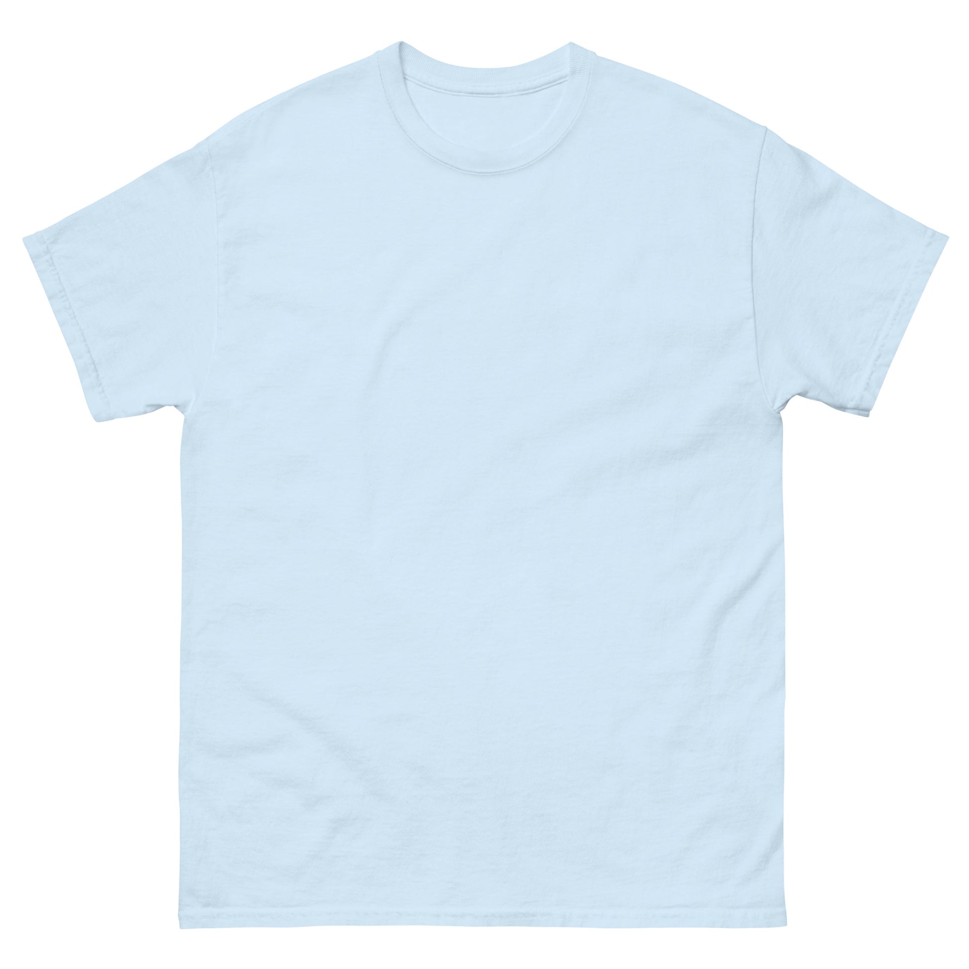 Lichtblauw basic toetjes t-shirt van SILKZ®STUDIOS met korte mouwen en ronde hals