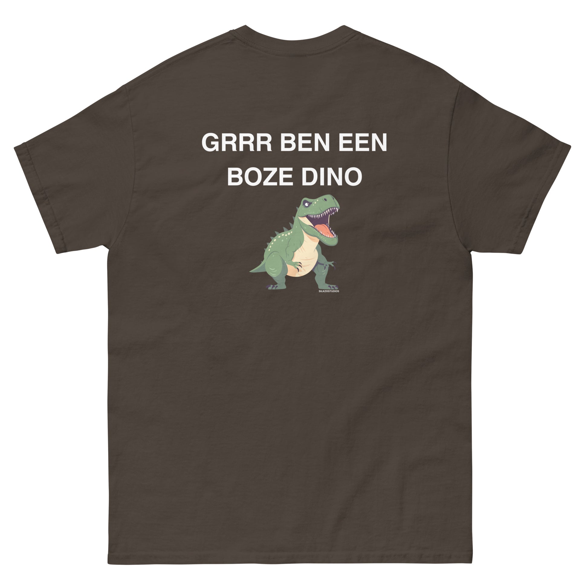 Grr ik ben een boze dino Backprint T-shirt