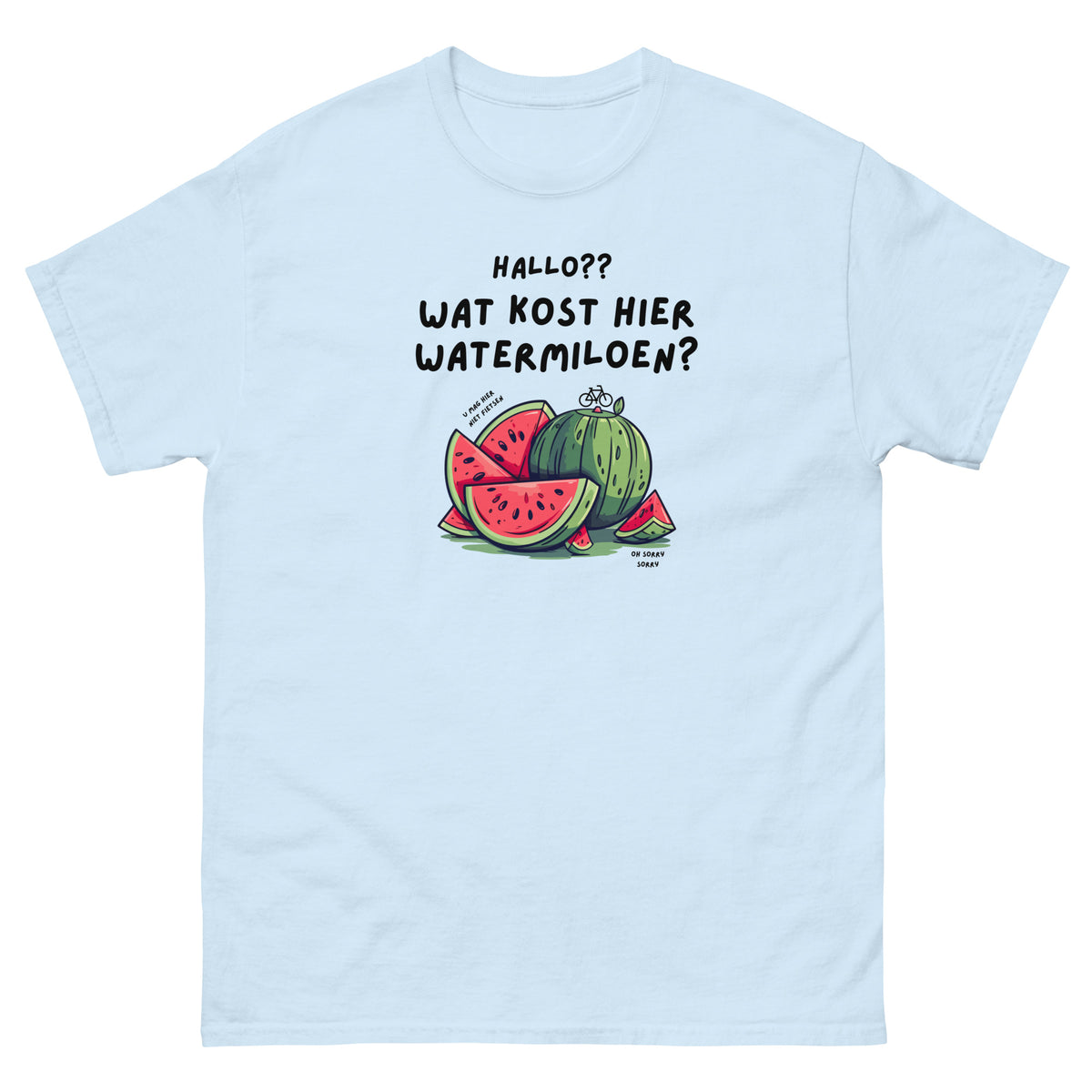 Watermeloen unisex t-shirt