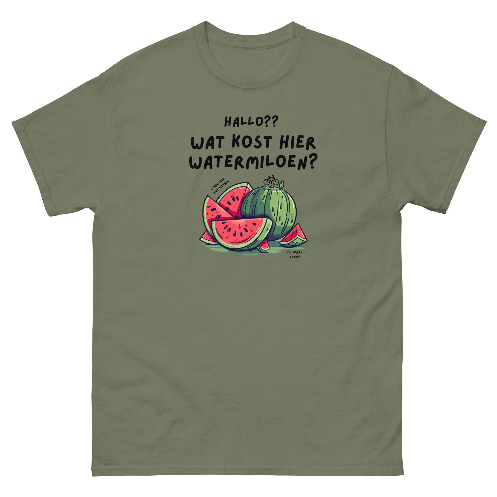 Watermeloen unisex t-shirt