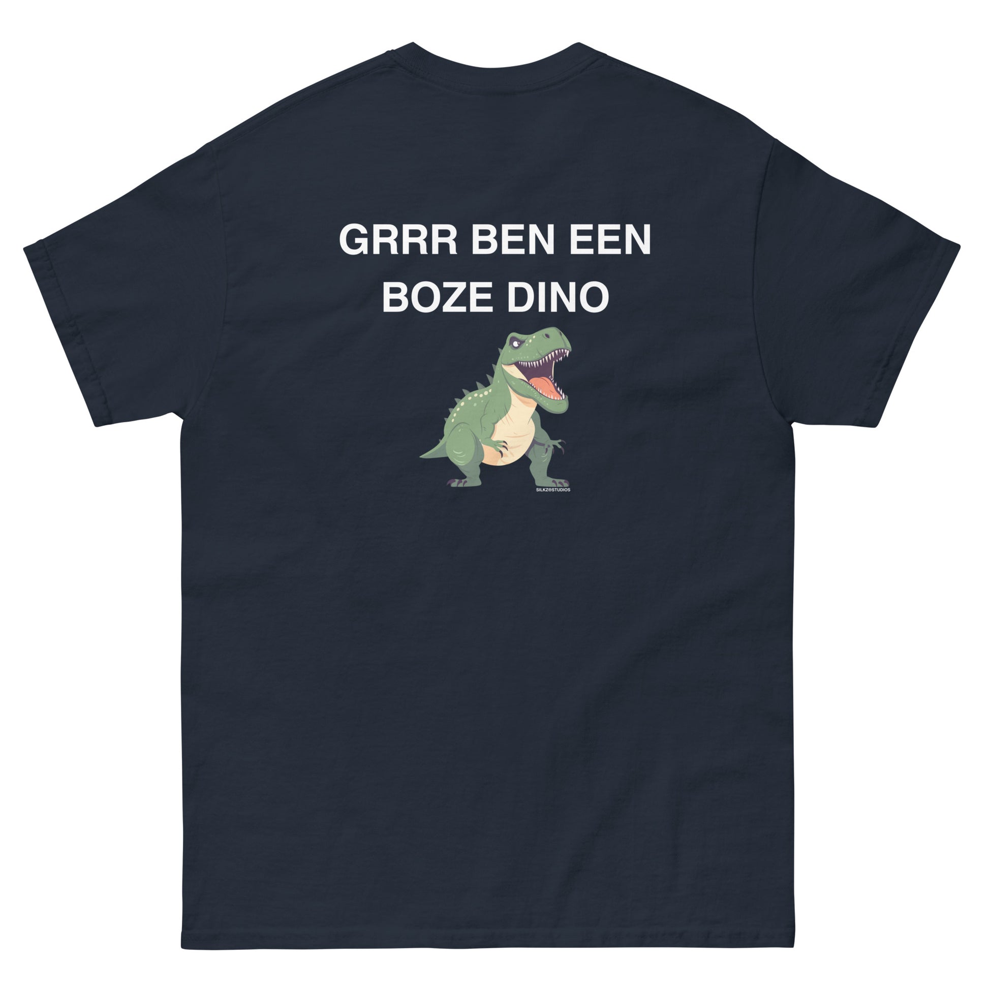 Grr ik ben een boze dino Backprint T-shirt